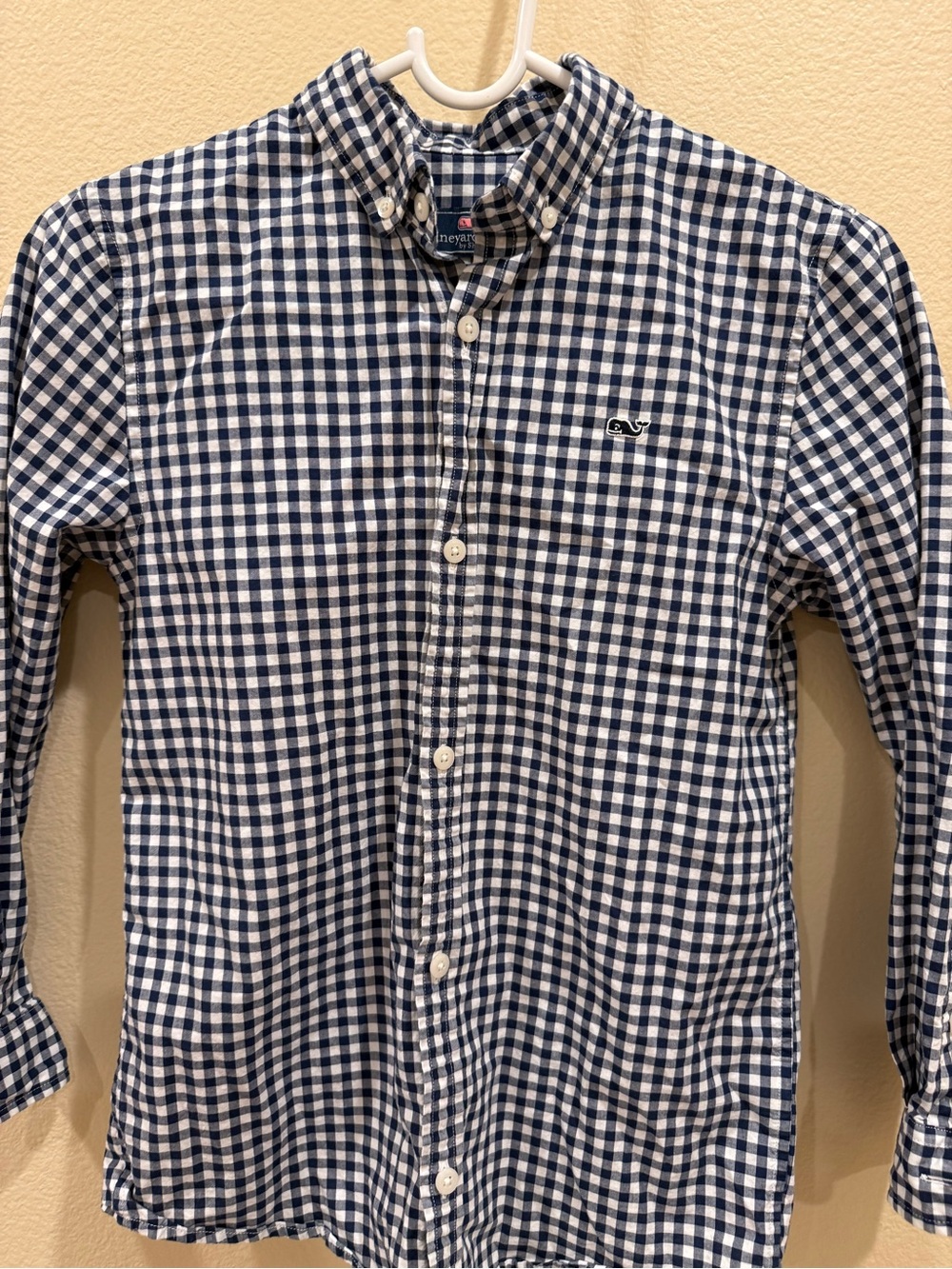 Vineyard Vines Navy & White Gingham Button-Down Shirt